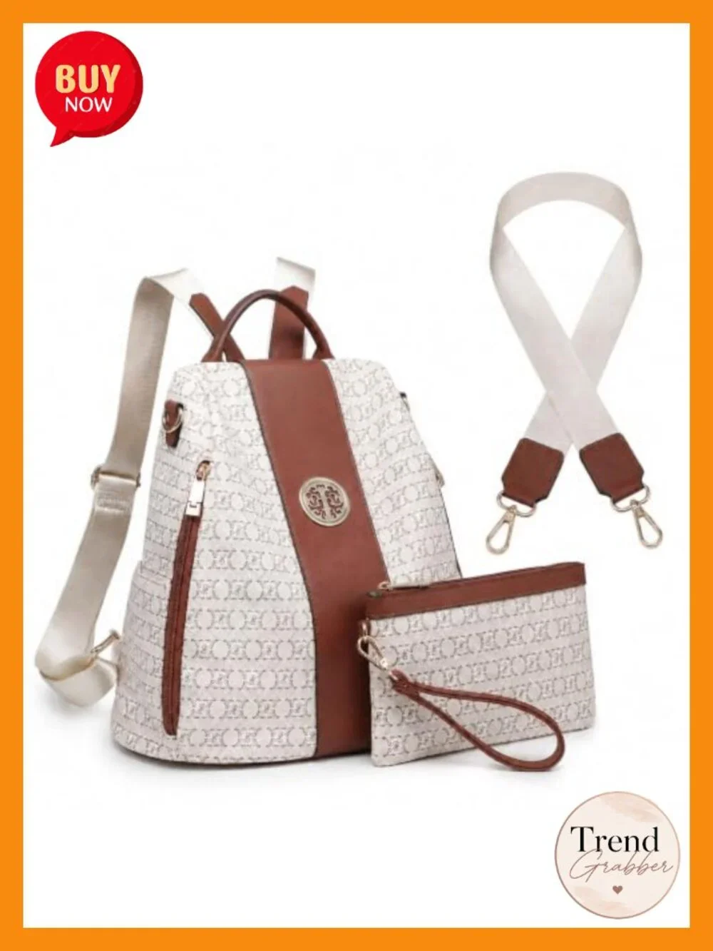 Women's Convertible Anti-Theft Vegan PU Leather Travel Backpack
